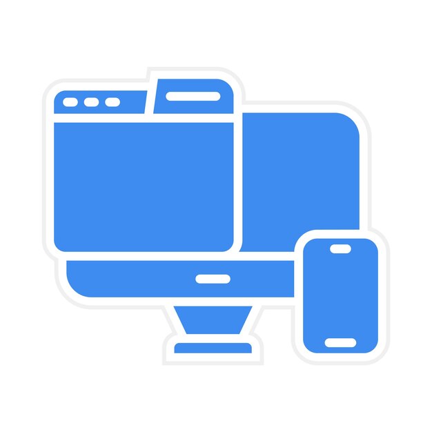 Responsive Design icon vector image Can be used for Design