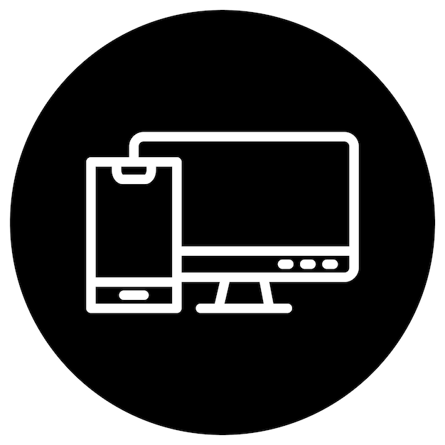 Responsive Vector Icon Design Illustration