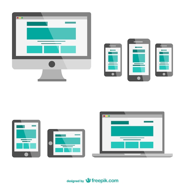 responsive web design in different electronic devices