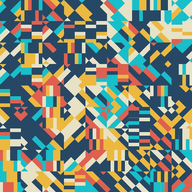 Retro abstract geometric background design
