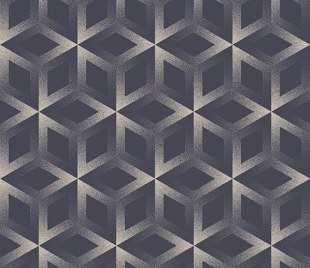 retro futuristic block grid seamless pattern vector dot work abstract background