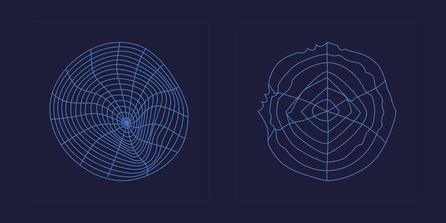 retro futuristic elements for design brutalism star and flower shapes modern abstract forms