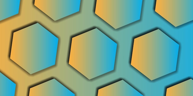 Retro geometric hexagon seamless pattern Seamless pattern with hexagons 3d Hexagonal structure