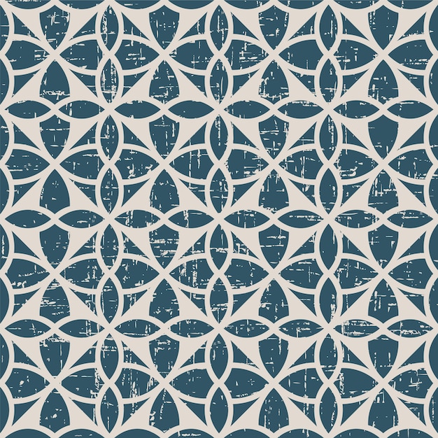 retro pattern with round circle geometry cross