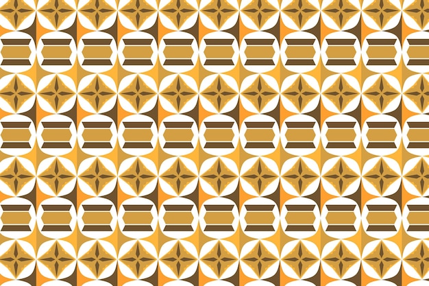 Retro Seamless Pattern in Orange Brown and Beige abstract geometric Background 60s and 70s Retro