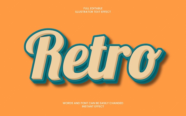 Retro Text Effect