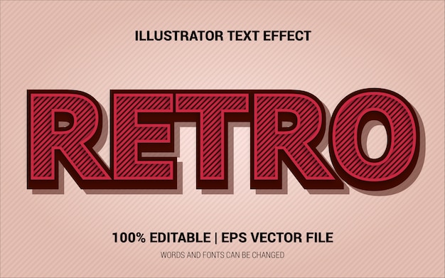 RETRO TEXT EFFECTS STYLE