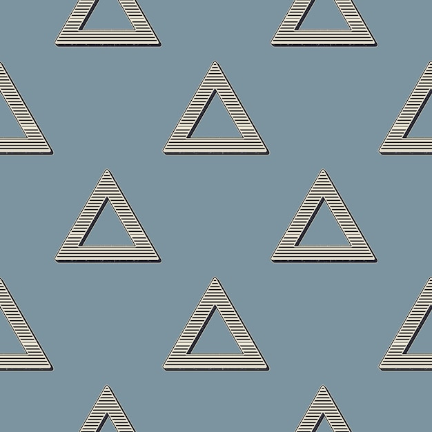 retro triangles pattern, abstract geometric background in 80s, 90s style. geometrical simple illustration