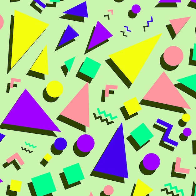 retro vintage 80s or 90s fashion style abstract pattern background. good for textile fabric design, wrapping paper and website wallpapers. vector illustration.