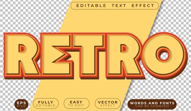 retro vintage nostalgic antique fully editable vector text file