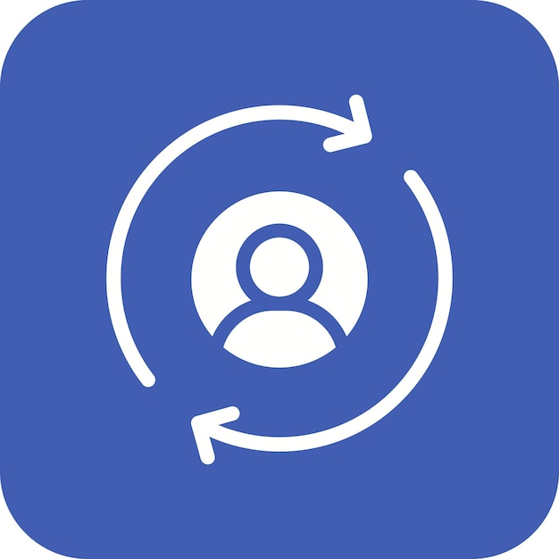 Returning Visitor vector icon Can be used for Digital Marketing iconset