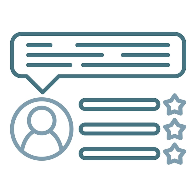 Review Flat Illustration