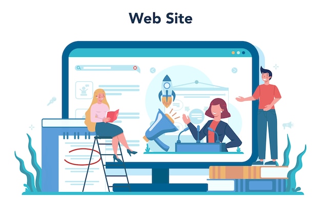 Rhetoric or elocution specialist online service or platform