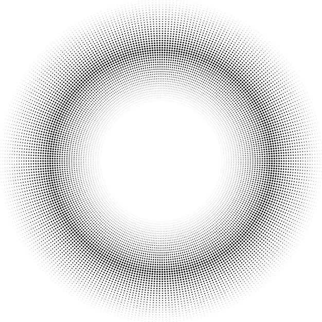 Ring design element Halftone pattern in arabic style