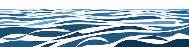 Ripples and sea waves abstract stylization natural background banner