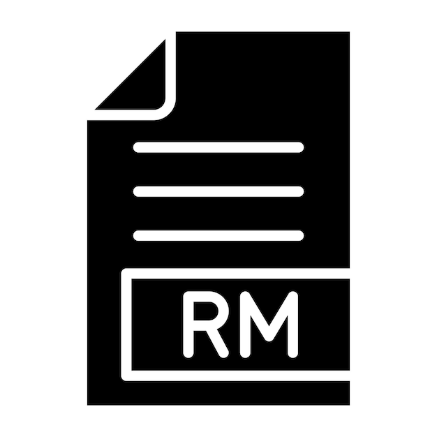 RM Vector Icon Design Illustration