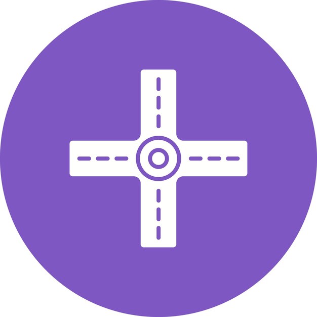 road intersection icon