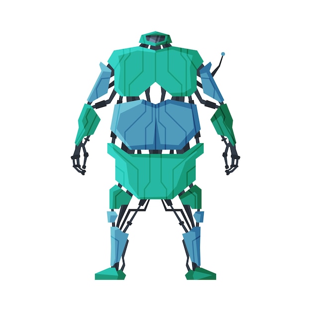 robot android future robotic technology cybernetic artificial intelligence machine vector illustration on white background