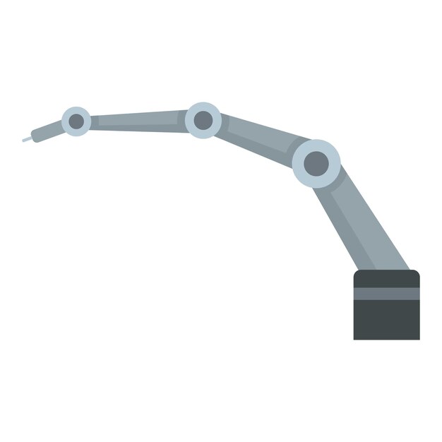 Robot arm icon Flat illustration of robot arm vector icon for web design