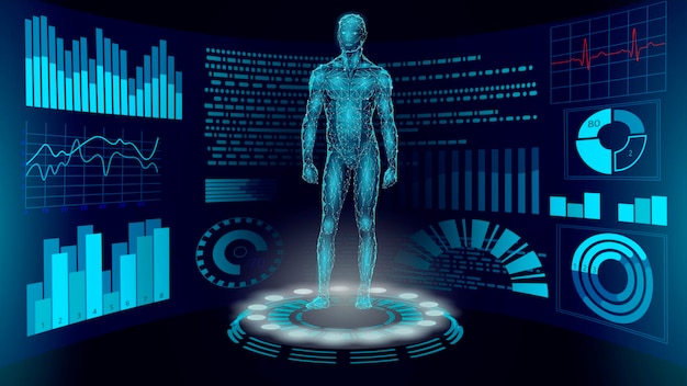 robot cyborg with artificial intelligence system humanoid industrial android robot with machine