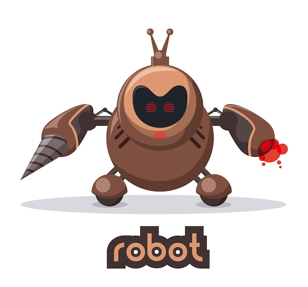 robot design over  white background vector illustration 