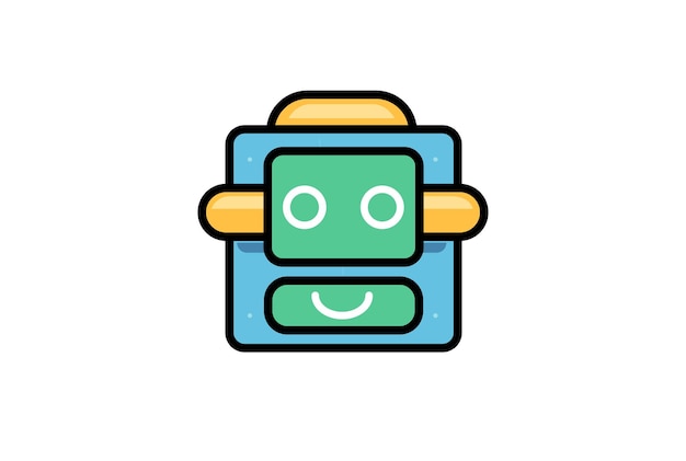 robot head artificial intelligence bot artwork communication character clip art