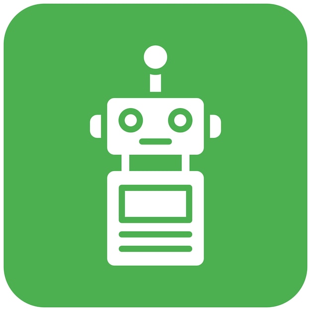 Robot Vector Icon Design Illustration