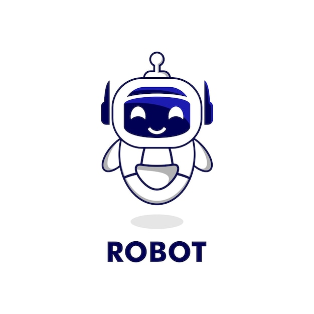 Robot Vector kawaii and cute robot vector illustration