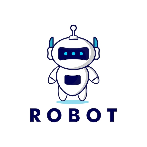 Robot Vector kawaii and cute robot vector illustration