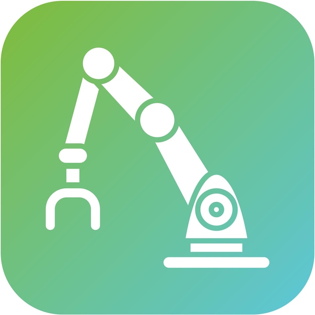 Robotic Arm Icon Style
