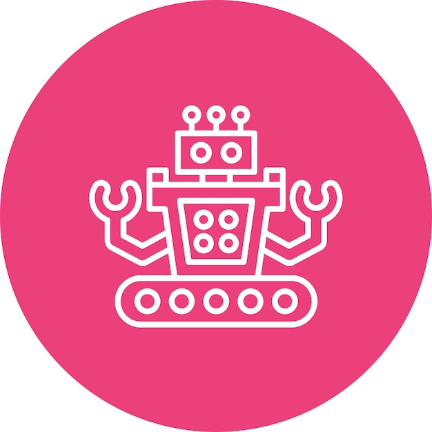 robotics icon vector image can be used for artificial intelligence