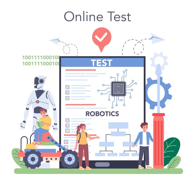 Robotics school subject online service or platform