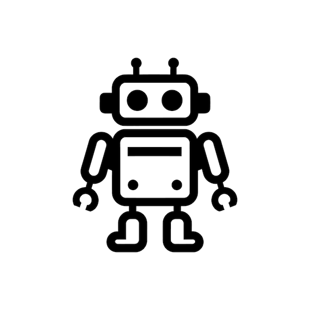 Robotics technology icon