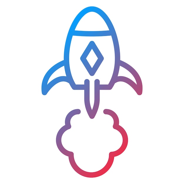 Rocket icon vector image Can be used for Achievements