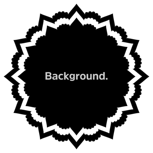 round frame simple template background