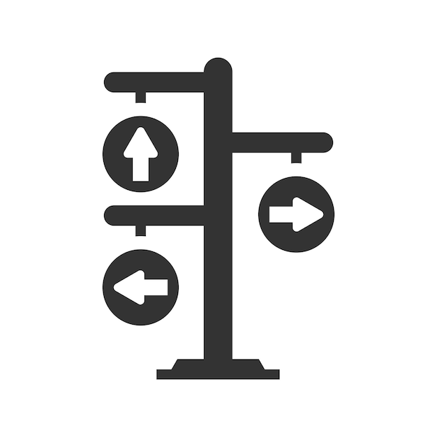 Route signpost icon