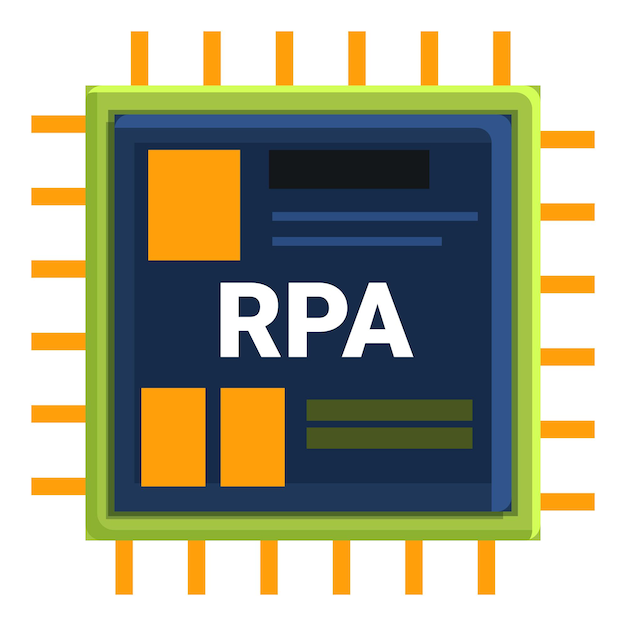 Rpa software operating with automation process algorithm on chip