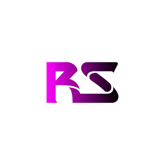 rs monogram logo design