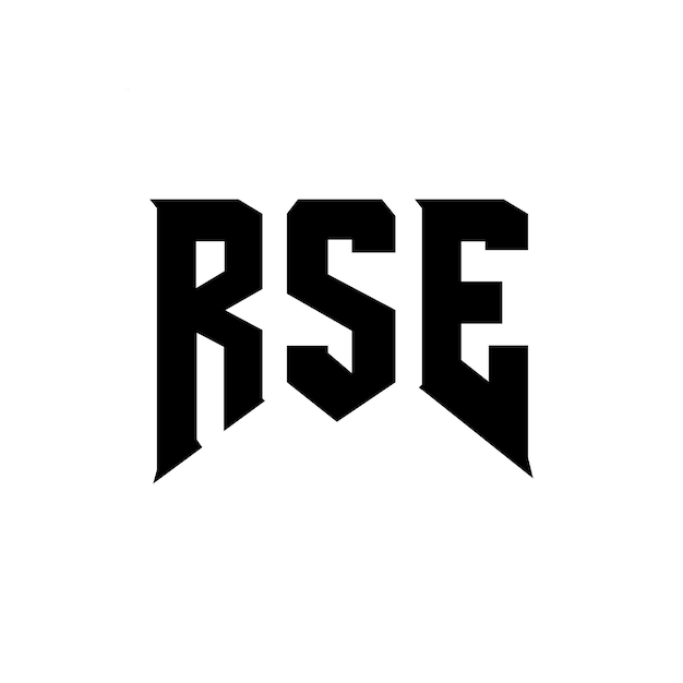 RSE letter logo design for technology company RSE logo design black and white color combination RSE logo RSE vector RSE design RSE icon RSE alphabet RSE typography logo design