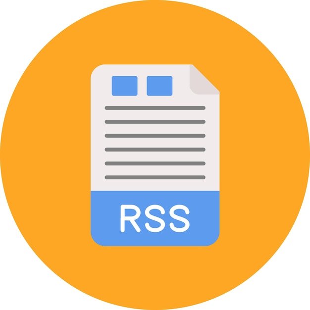 RSS Flat Illustration