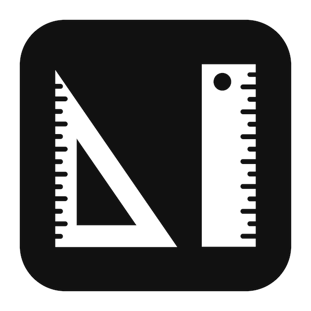 Ruler vector icon Can be used for Home Improvements iconset