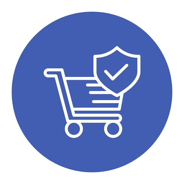 Safe E commerce icon vector image Can be used for Safe Payment