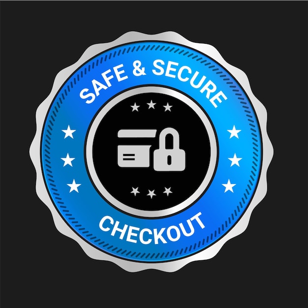 Safe Secure Checkout logo design and trust badge