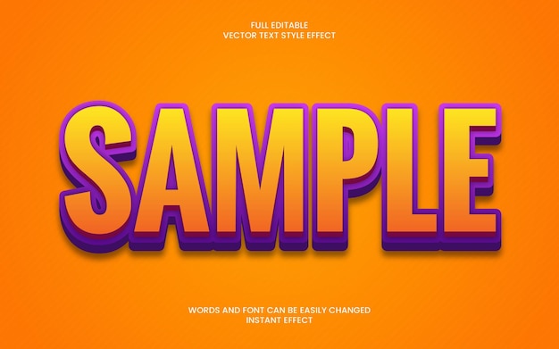 Sample Text Effect