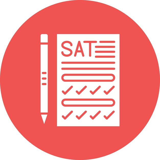 sat icon vector image can be used for university