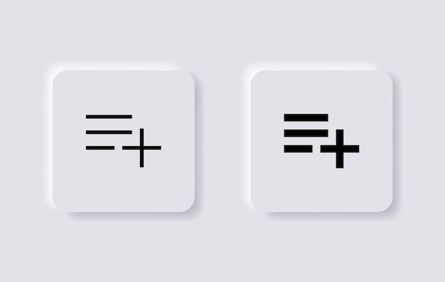 Save plus icon add to playlist symbol create sign website web app ui icon mobile application icons