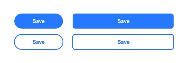 Save ui ux button web button call to action button vector illustration