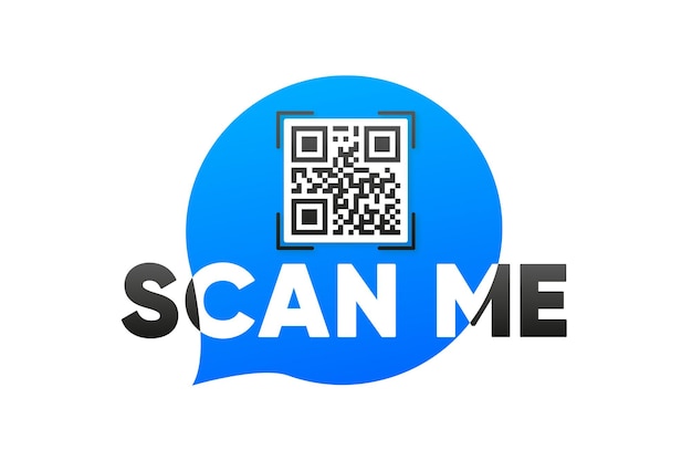 Scan the QR code banner Scanning a QR code for a smartphone QR code for mobile application payment