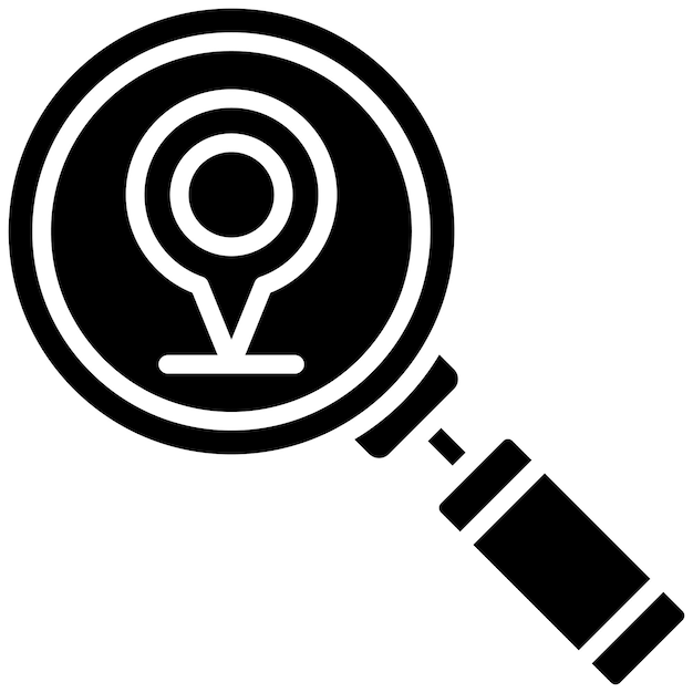 Scanning Location Vector Illustration Style