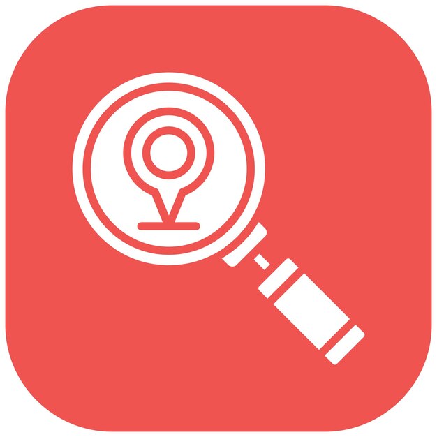 Scanning Location Vector Illustration Style